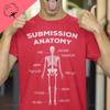 Смешная футболка с принтом BJJ Submission Anatomy, одежда для джиу-джитсу, ММА, боев, подарки BJJ, футболка для боевых искусств, женская, мужская, высококачественный хлопок