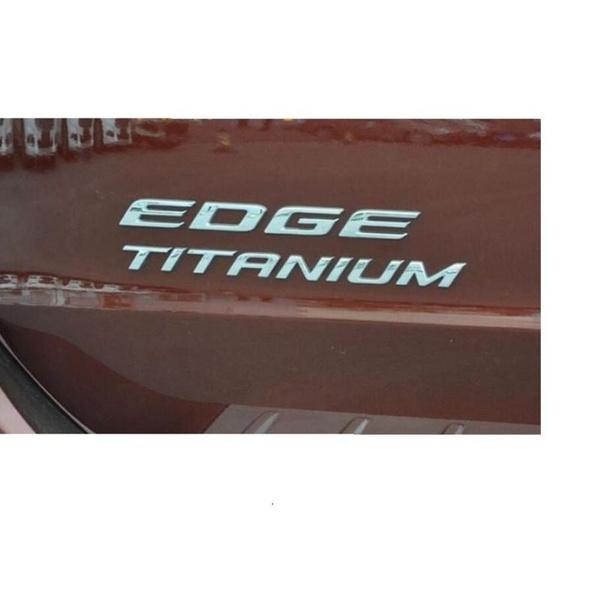 1Pcs Chrome ABS Car Trunk Rear Emblem Decal Badge Sticker EDGE TITANIUM Logo Fit for Ford