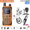 Baofeng UV 17 Walkie Talkie UV 17 PLUS V2 Tri-Band Two Way Radio Type-C Charger 999CH FM Wireless Copy Frequency UV 17 Pro V1 V2