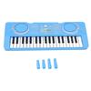 Детское пианино-клавиатура 37 клавиш Улучшает координацию рук и глаз Музыкальный образовательный инструмент Синий