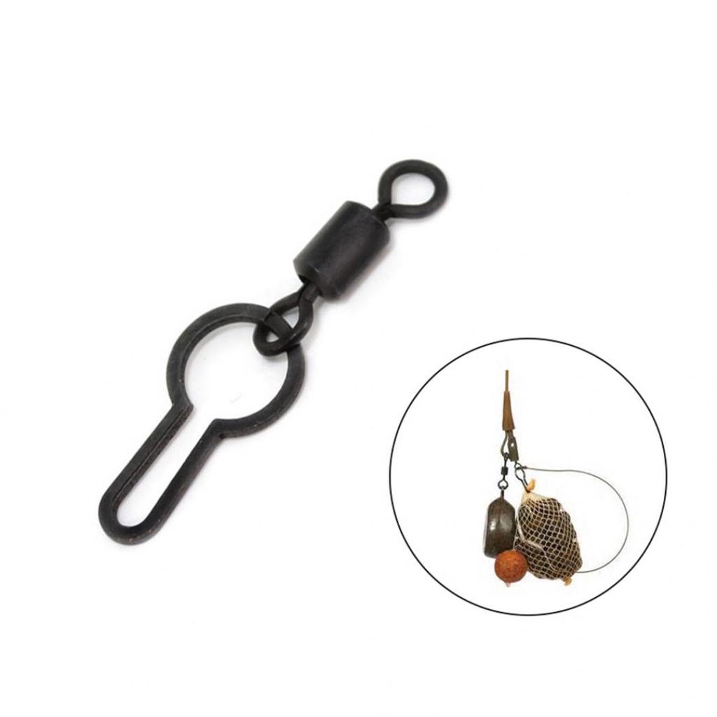 20Pcs Quick Change Ring PVA Bag Hanging Swivel Clips Carp Fishing Tackle Tool