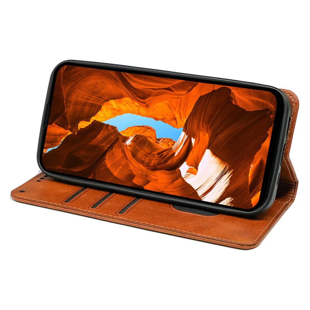 Чехол для iPhone 17 Pro Max со скрытой магнитной застежкой, кожаный чехол для телефона с текстурой теленка