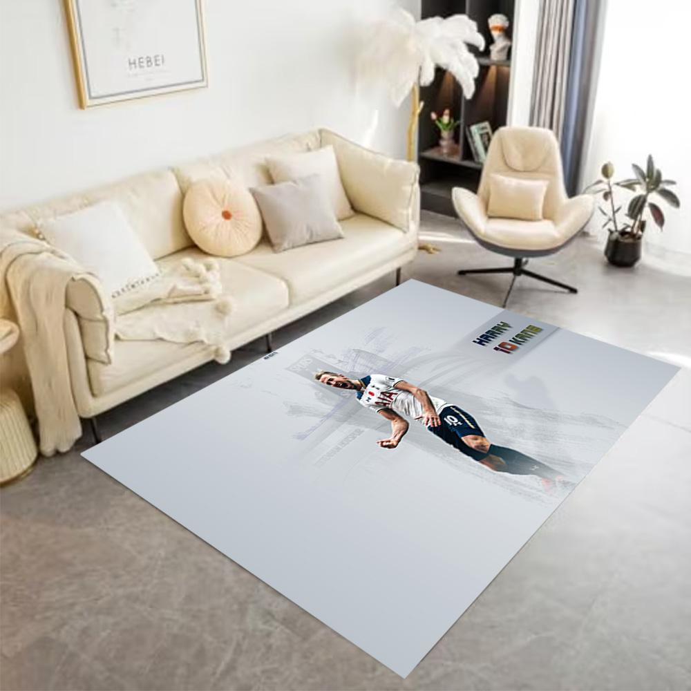 Dynamic Soccer Player Action Carpet Design for Balcony Hallway Outdoor Kitchen Anti-slip Rug Anime Office Decor Perfect Gift for Friends & Family