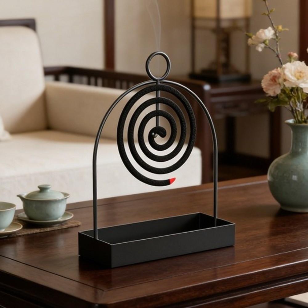 with Tray Mosquito Coil Holder Metal Incense Burner Mosquito Repellent Home Indoor Bedroom Decor