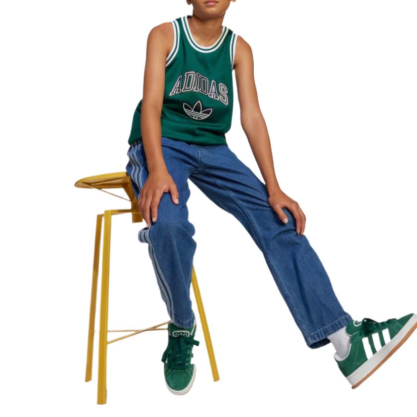 adidas Топ Originals Преппи Зеленый Land Подростки JW1981