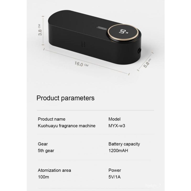 Интеллектуальный диффузор для ароматерапии с эфирным маслом, портативный USB-диффузор, перезаряжаемые очистители воздуха