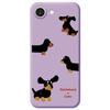 For iPhone 16e Case 4 Dachshunds Pattern Printing Straight Edge TPU Phone Back Cover