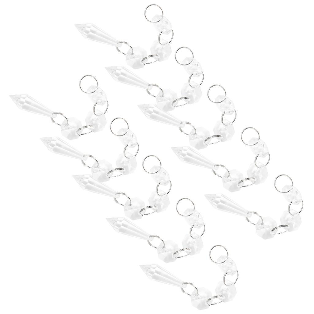 10pcs Bag Acrylic Bead Strands Chandelier Bead Lamp Chain Wedding Party Decoration