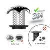 Stainless Steel Hair Catcher Sturdy Construction Bathroom Basin Sink Plug  Bathroom
