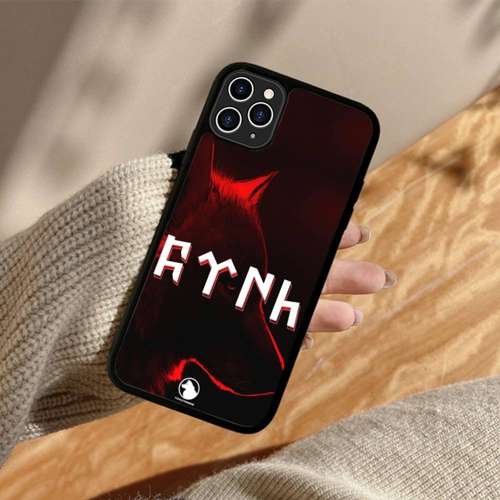 Флаг Волка-Турка для iPhone 17 16 Pro Max Air 15 14 13 12 Mini Plus 11 Жесткая Задняя Крышка из PC+TPU