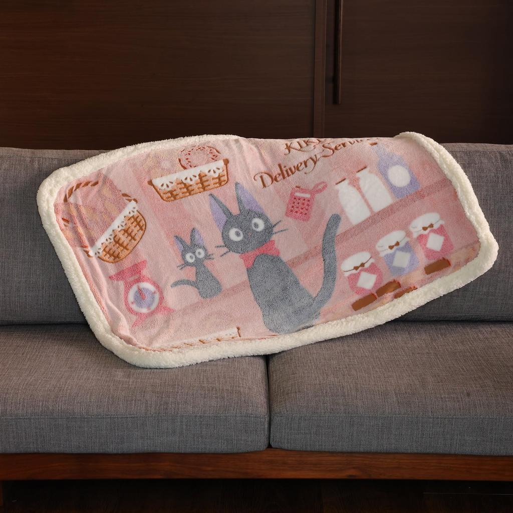 Marushin Delivery Service Jiji Pan and Jiji Fluffy Winter 1125014800 Kiki's Blanket, Cute, Boa, Stylish, Warmer,