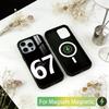 Чехол для телефона Six Seven 67 для iPhone17,16,15,14,13,12,11 Plus,Pro Магнитный для Magsafe Беспроводной зарядки