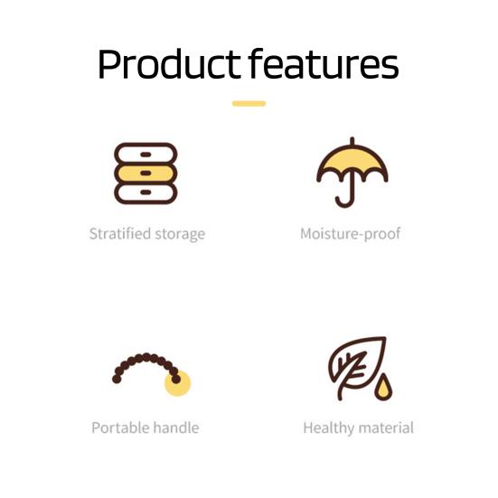 Hair Accessories Storage Box with Handle Large Capacity 3 Layers Design Dustproof Organizer Box Jewelry Hair Clips Container