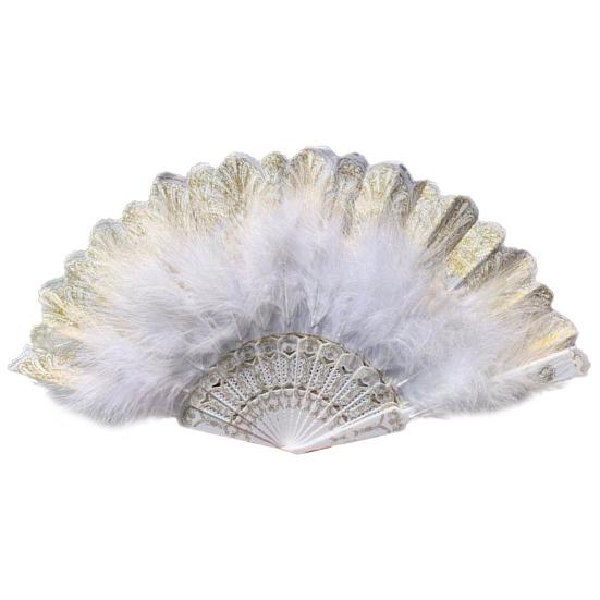 Классический складной веер Уникальная ручка Удобный экологически чистый складной ручной веер Ручной танцевальный подиум Веер с перьями Декор Веер из перьев