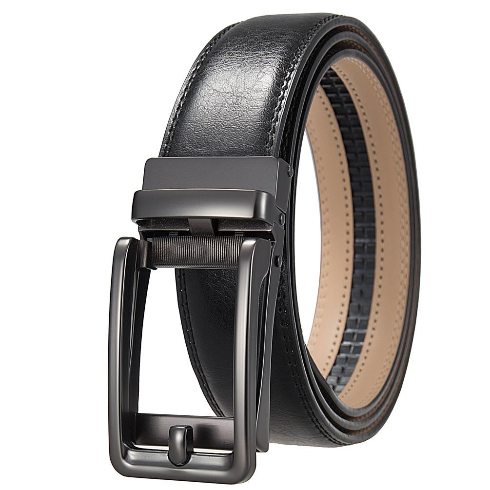 1 шт. Мужской ремень с автоматической пряжкой, модный деловой ремень из коровьей кожи, ремень Ly36-3 3315-1