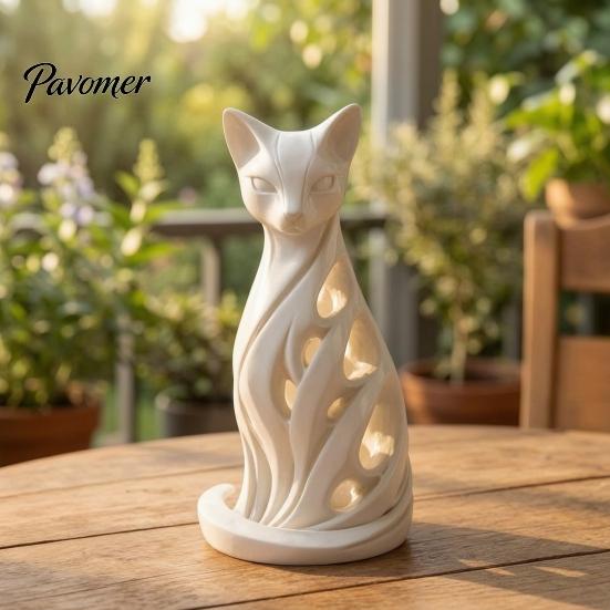 Декоративные ornaments из смолы, Спиральная статуэтка кота, Креативная витая статуя, Художественные современные украшения для интерьера, Настольный декор для дома