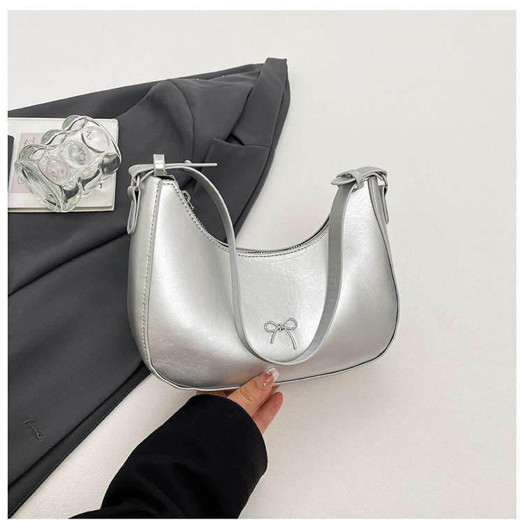 Saddle Bag Fashion Bow Armpit Bag Ins Niche Casual Versatile Shoulder Handbag