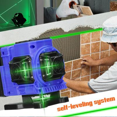 Мини 12-проводной 3D зеленый лазерный уровень, высокоточный инструмент для измерения уровня земли, инструмент для измерения уровня стены, инструмент для литья линий