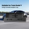 LUCKEASY Контейнер для хранения очков в центральной консоли для Tesla Model Y 2025, лоток для хранения солнцезащитных очков, автомобильные аксессуары для интерьера, 1 шт.