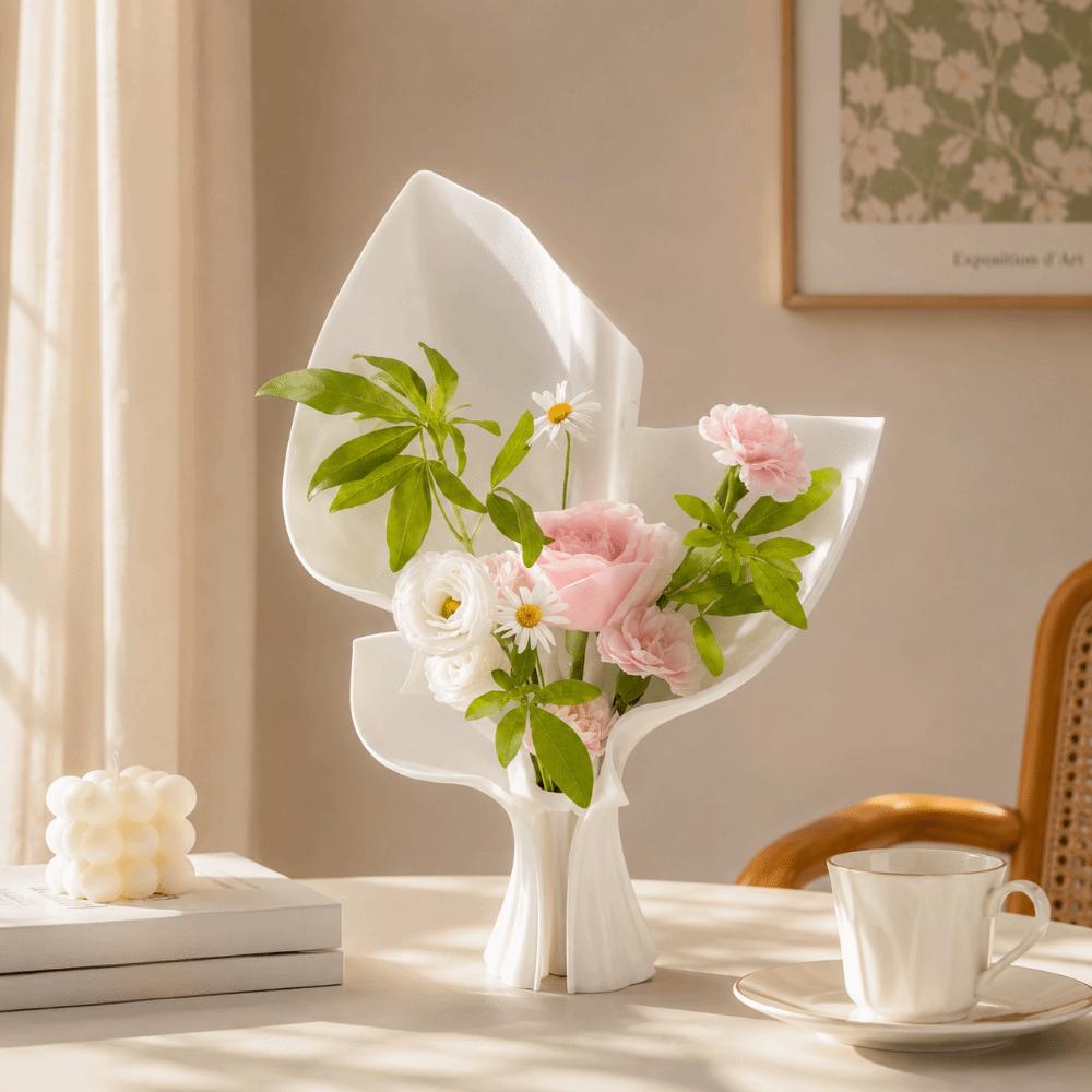 Creative Desktop Ornament 3D Printing Flower Display Container Flower Bouquet Vase Home