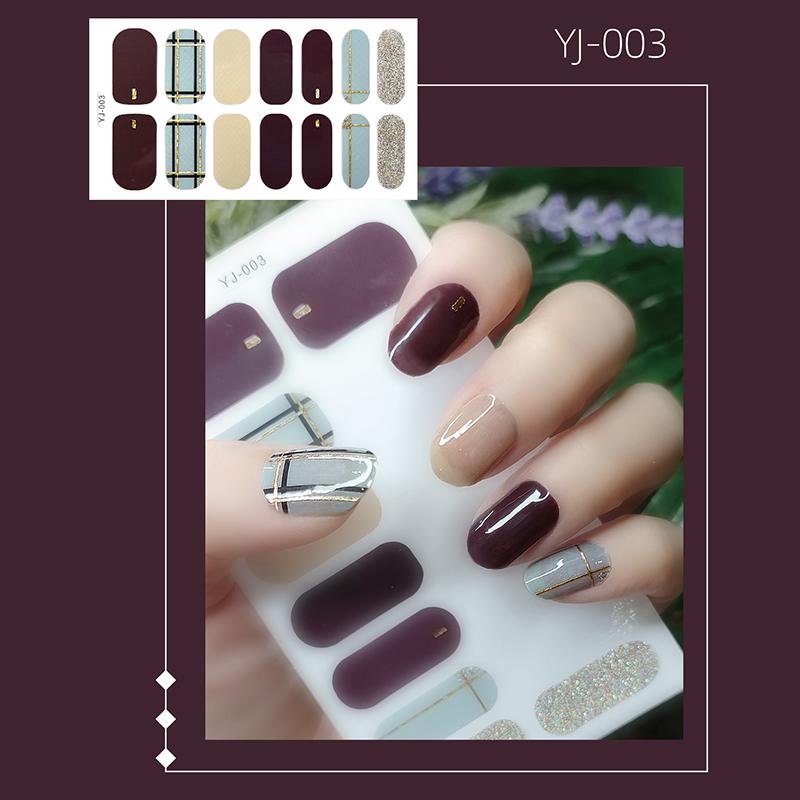 1шт наклейки для дизайна ногтей самоклеящиеся обертывания для ногтей полное покрытие наклейка маникюр