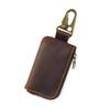 Genuine Leather Zipper Coin Purse Bluetooth Earphone Bag Key Organizer Card Bag Wallet For Women Men