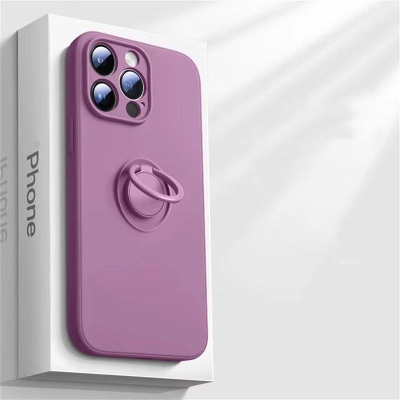Роскошный чехол-держатель из жидкого силикона для iPhone 16 15 14 13 12 11 Pro Max Mini X XR XS Max 7 8 Plus SE 2020 2022