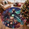 Final Fantasy Pattern Round Rug, Indoor/Outdoor Mat, for Picnic, Gameroom, Bedroom, Office, Living Room, Home Decor Carpet, Birthday Gift