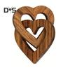Деревянное украшение в виде сердца Переплетенные сердца Любовь Памятный подарок Переплетенные сердца Пары Памятный подарок на годовщину День святого Валентина