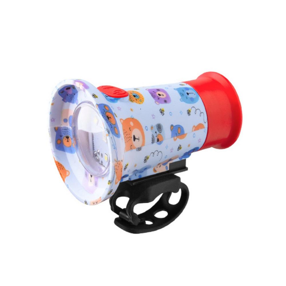 Portable Flashlight Horn with Horn High Brightness Riding Light for Children's Bicycles