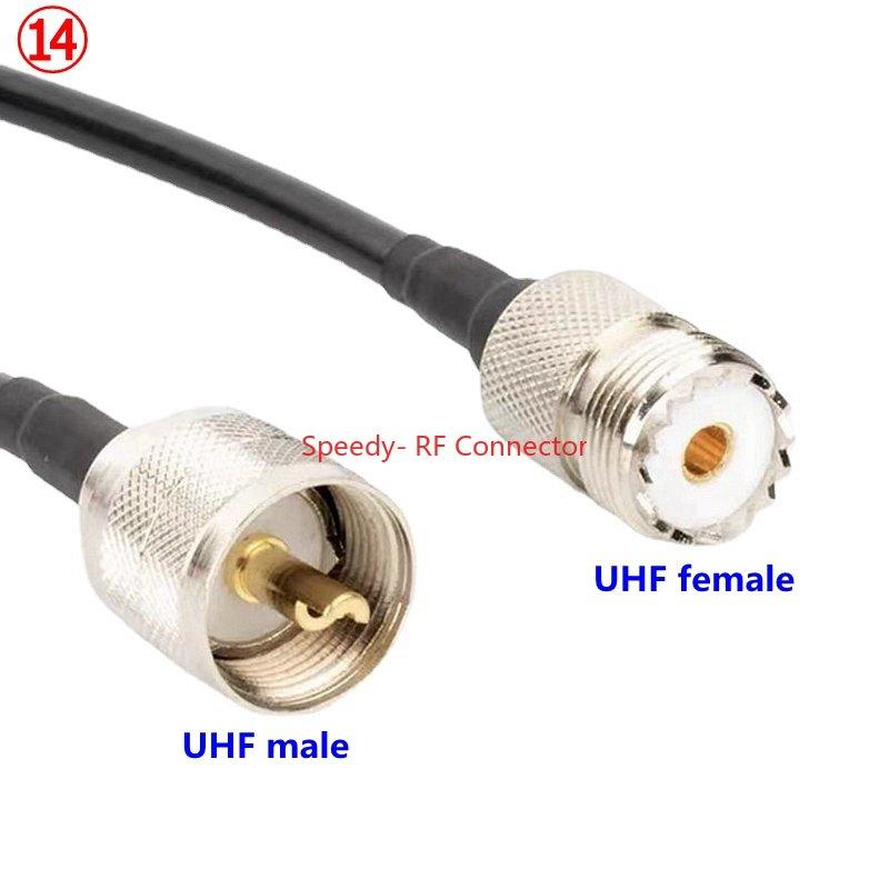 RG58 Cable N Type To BNC UHF PL259 SO239 TNC Male Female Connector UHF N M BNC TNC Crimp for RG58 50ohm Fast Delivery Brass RF