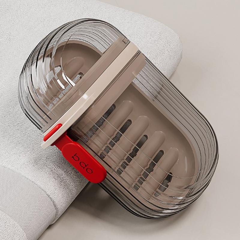 Portable Soap Dish Sealed Storage Box Waterproof Travel Home Bathroom Soap Box