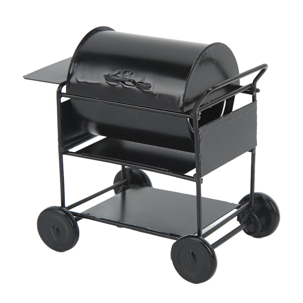 1 12 Кукольный домик Миниатюрный гриль для барбекю Мини-модель гриля для барбекю Модель духовки Украшение для радиоуправляемой машины Модель тележки для барбекю