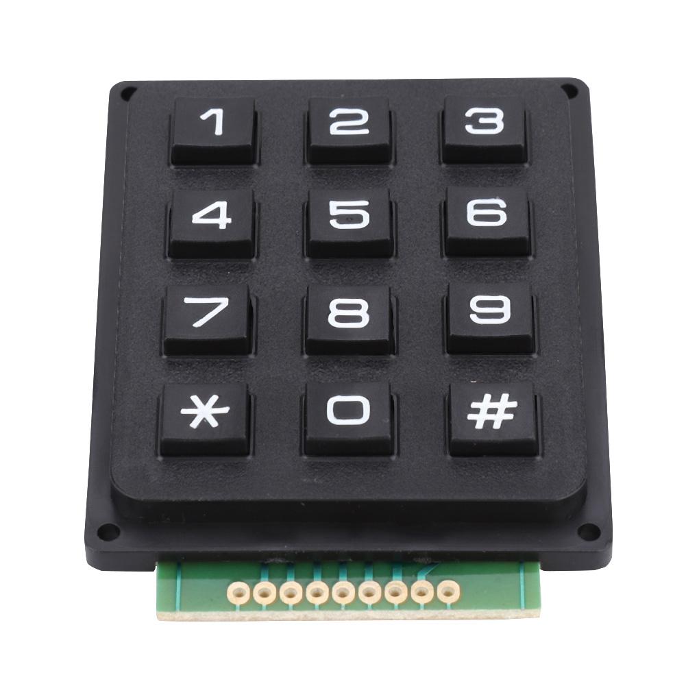 Keyboard Modules with 12 Keys 3x4 Push Buttons External Keypad for MCU