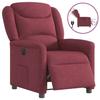 VidaXL Electric Recliner Bordeaux Red Fabric 3303177