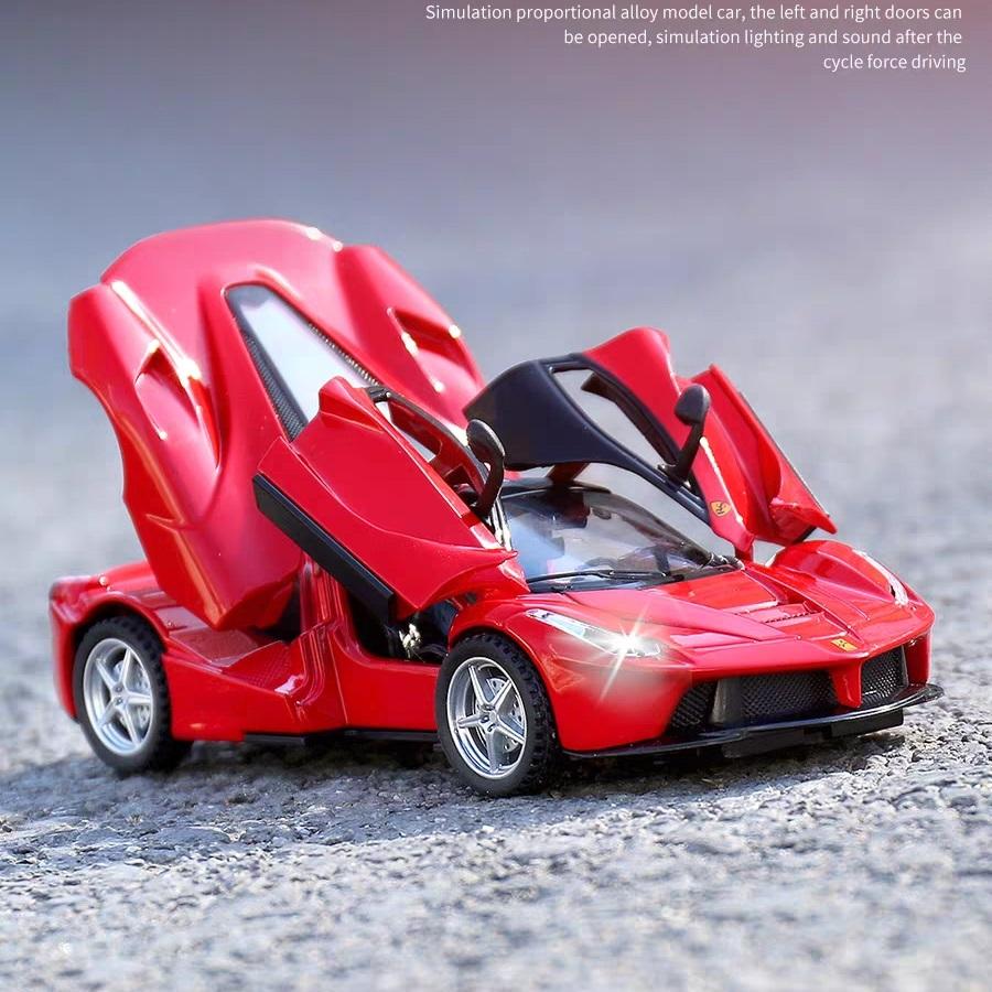 Ferrari LaFerrari Laboratory Supercar Simulation Diecast & Toy Vehicles Sounds & Light Pull Back Car 1:32 модели из сплава в подарок на день рождения