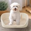 Pet Dog Toilet Portable Pet Lavatory with Protection Wall Potty Training Toilet with Grille Litter Box for Cat Puppy Small Medium Dogs