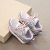 Кроссовки для девочек 2025 весна новые дышащие туфли Повседневные кроссовки для пап для мальчиков Обувь для детей старшего возраста Студенческие кроссовки для бега