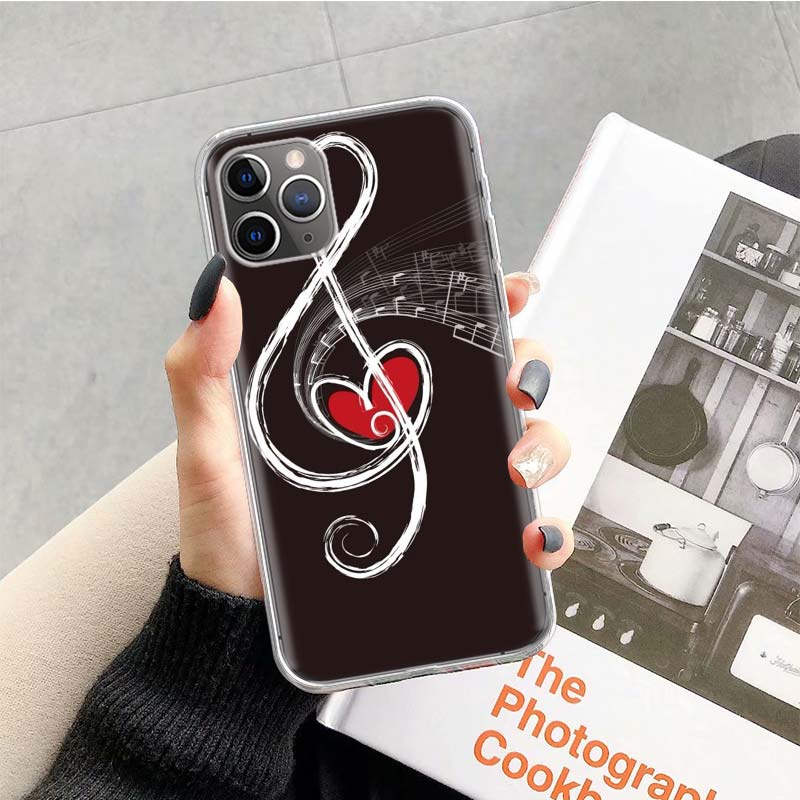 old musical note Music Phone Case For Apple iPhone 17 Air 16 15 Plus 14 + 13 Mini 12 11 Pro Max 7 8 SE 16Max Soft Shell Cover Co