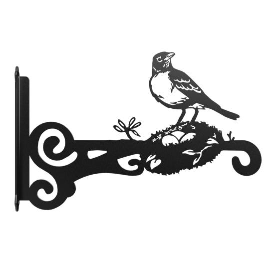 Металлический настенный крючок с покрытием, вешалка для растений, настенный крючок в виде силуэта животного, антикоррозийный кронштейн для подвешивания растений в помещении и на открытом воздухе, кормушки для птиц, фонари