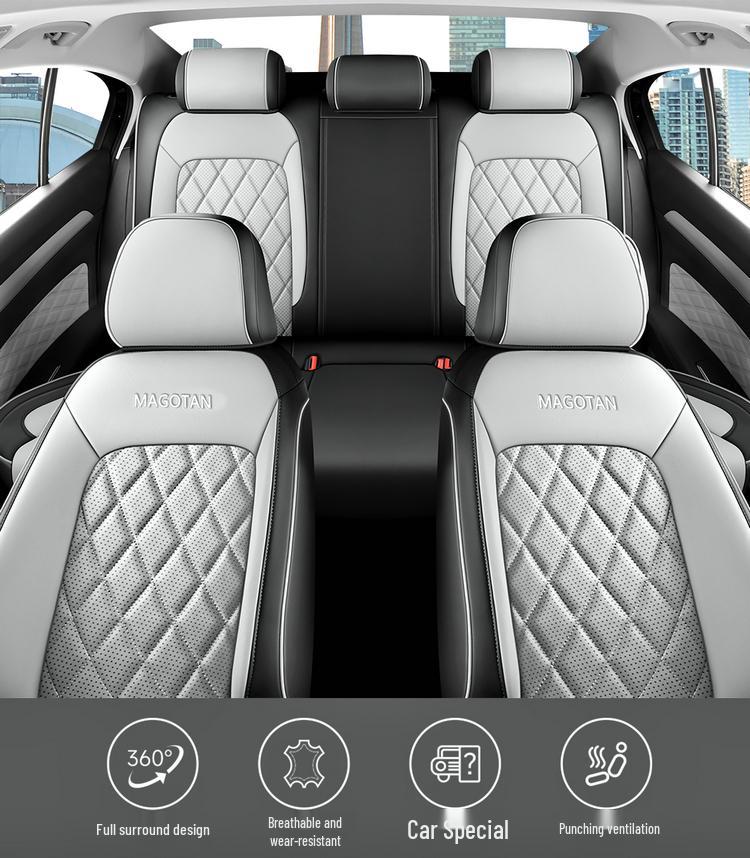 Всесезонные перфорированные и вентилируемые чехлы на сиденья для Volkswagen Magotan Luxury Edition