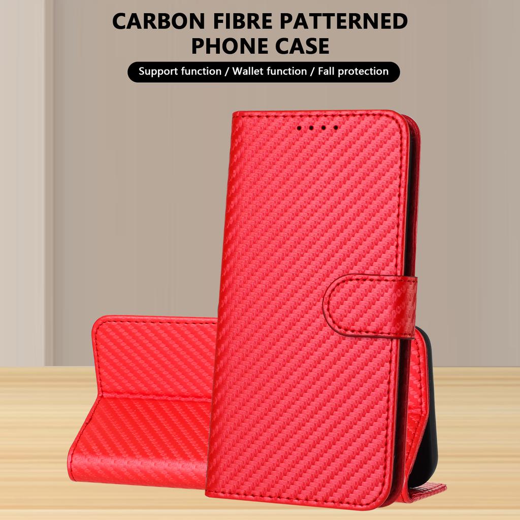 Imitating Carbon Fiber Patterns, PU Leather Wallet Card Bag Phone Case For Huaiwei P20,P30,P40,P50,Honor 50,Honor 60,Honor 70,Honor 90,X6,X7,X8...