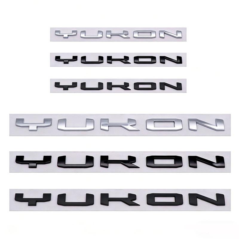 AABJZ1 YUKON new label car stickers For GMC CHEVROLET pickup modified accessories rear trunk badge door side logo decorate big small
