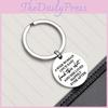 Вдохновляющий брелок из нержавеющей стали в подарок жене, друзьям, сестре с современным художественным дизайном