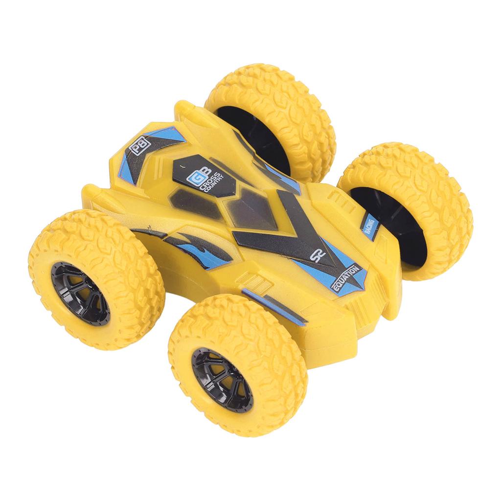 Double Sided Pull Back Car Friction Powered 4 Big Tires 360 Degree Rotating Mini Flips Inertia