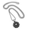 Sunflower Necklace, Retro Style Sunflower Pendant, Titanium Steel Necklace, Fashionable and Simple Accessory