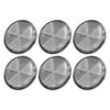 6pcs Round Reflectors Self Adhesive 2.24in Safety Reflector for Mailboxes Driveway Tunnels Post Cars Trailer White