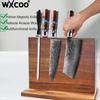 Многофункциональный Магнитный Держатель для Ножей Кухонный Блок для Хранения Ножей с Усиленными Сильными Домашними Магнитными Подставками из Акации