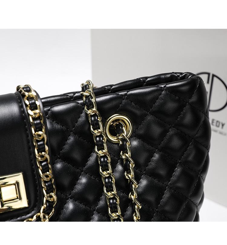 2022 Женская сумка-тоут из натуральной кожи большой вместимости с цепочкой