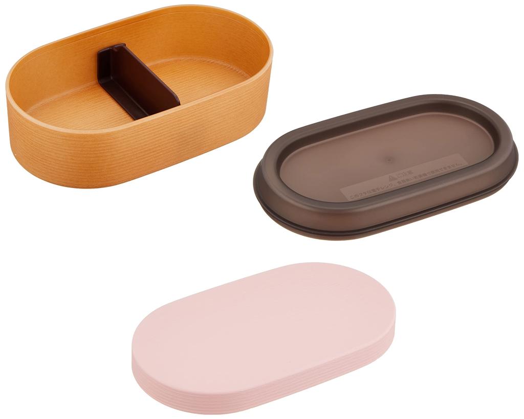 Showa Lunch Rice Wood Oval Clean Сделано в Японии 4979541 Коробка, не прилипает, Зерно, Смола, Бенто, Розовый, Пальто, Можно использовать в микроволновой печи/мыть в посудомоечной машине, 600 мл, Для мужчин,
